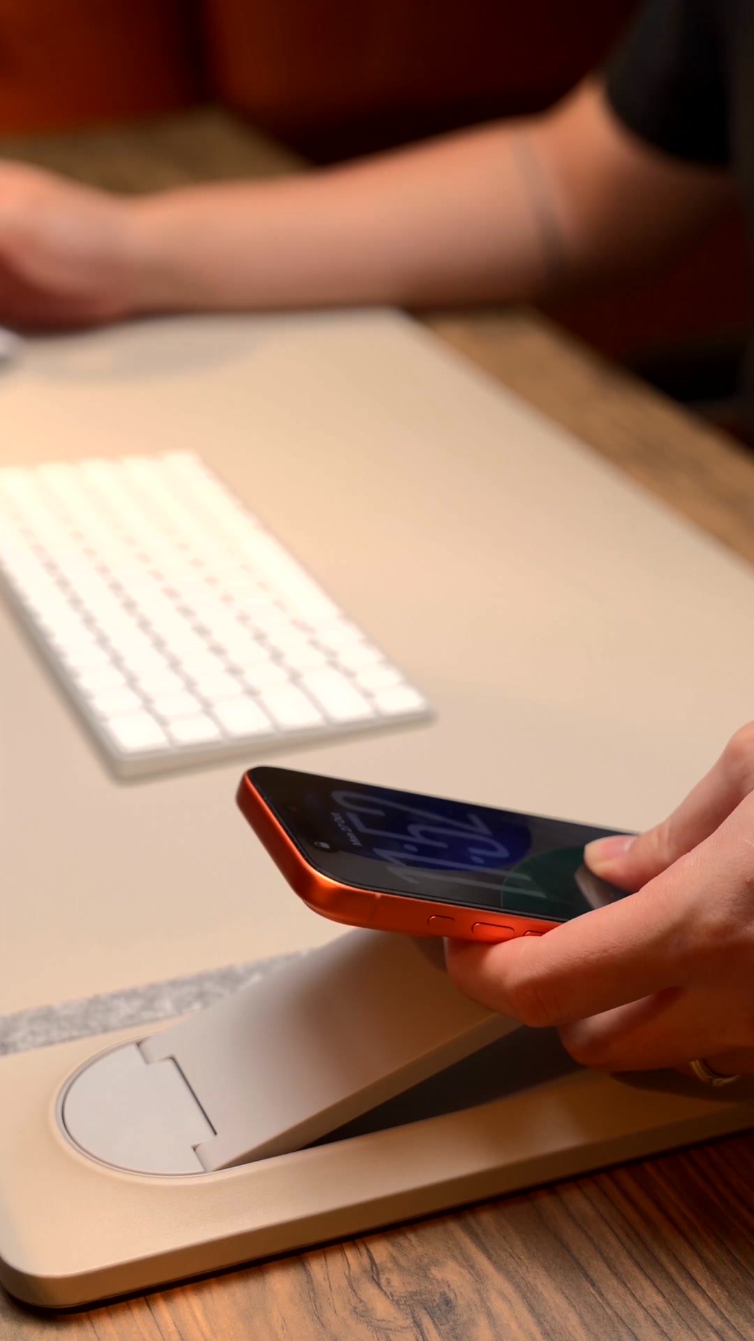 Lift your phone. Charge with ease