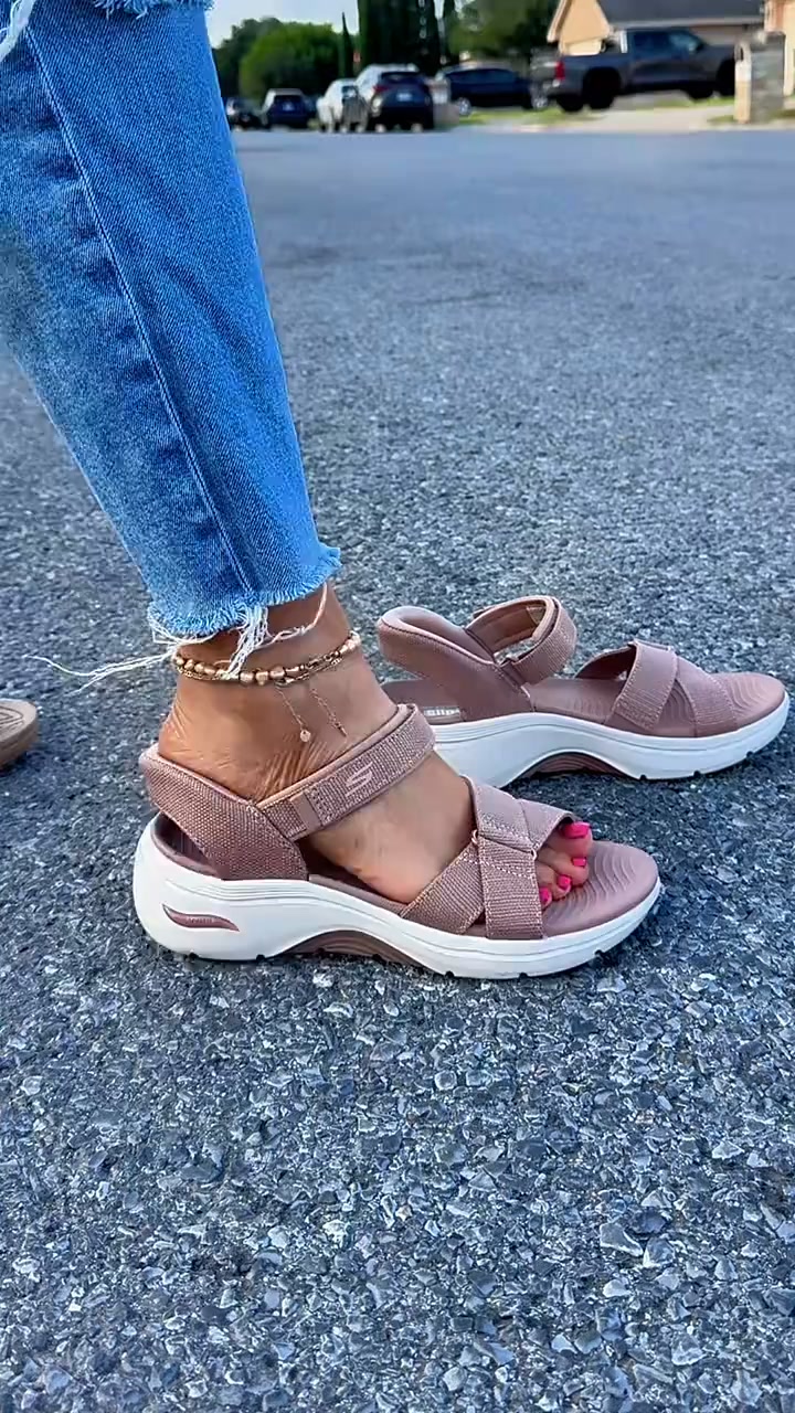 QVC SALES-Orthopedic Comfy Memory Walk Arch Sandals
