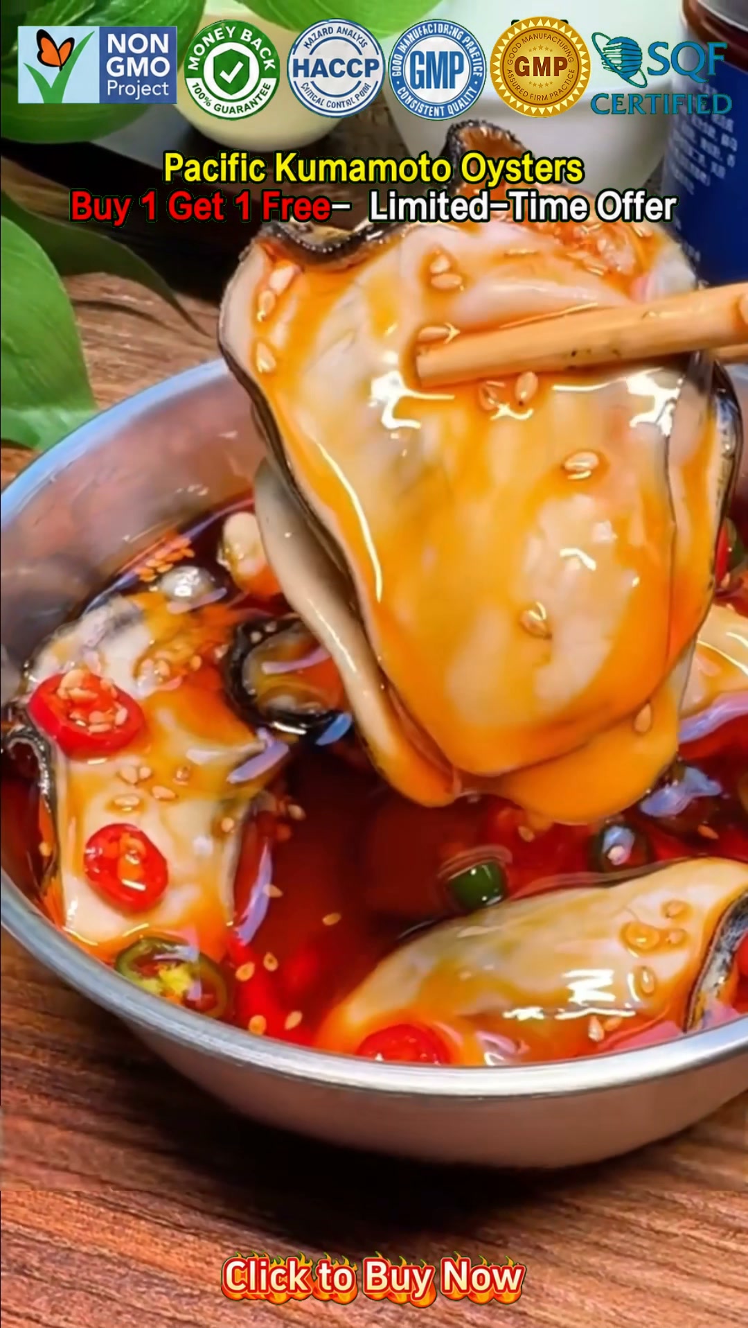 BIG·JUICY·TENDER PURE OYSTER PERFECTION!