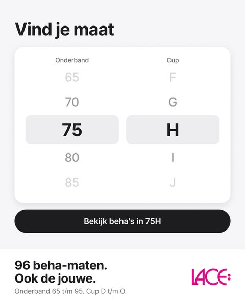 Vind je bh-maat