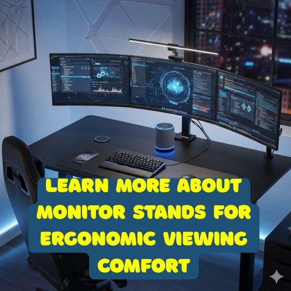 Learn more about monitor stands for ergonomic viewing comfort
