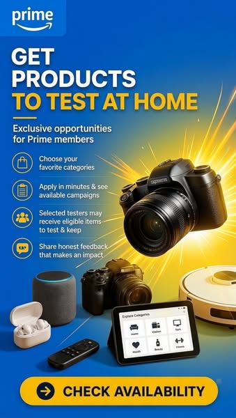 Prime Exclusive: Test Brand‑New Products