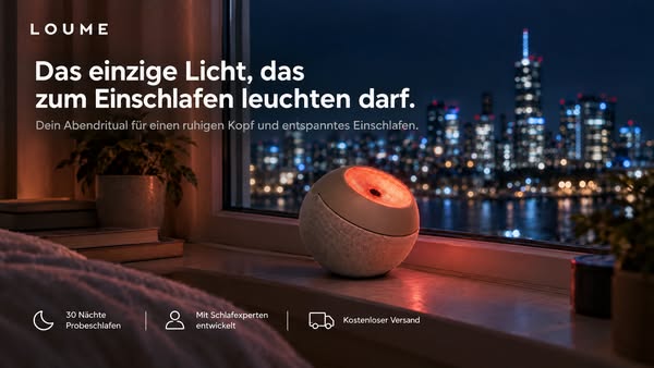 Einschlafen in Minuten.