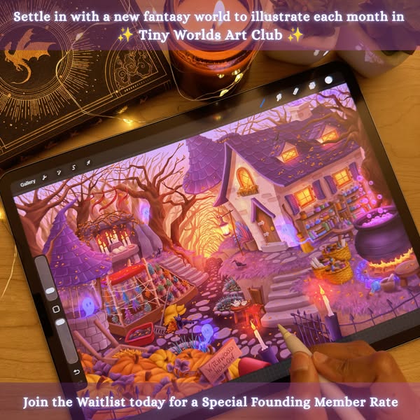 Join the Tiny Worlds Art Club Waitlist