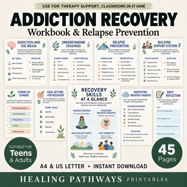 90% Off Addiction Recovery Workbook