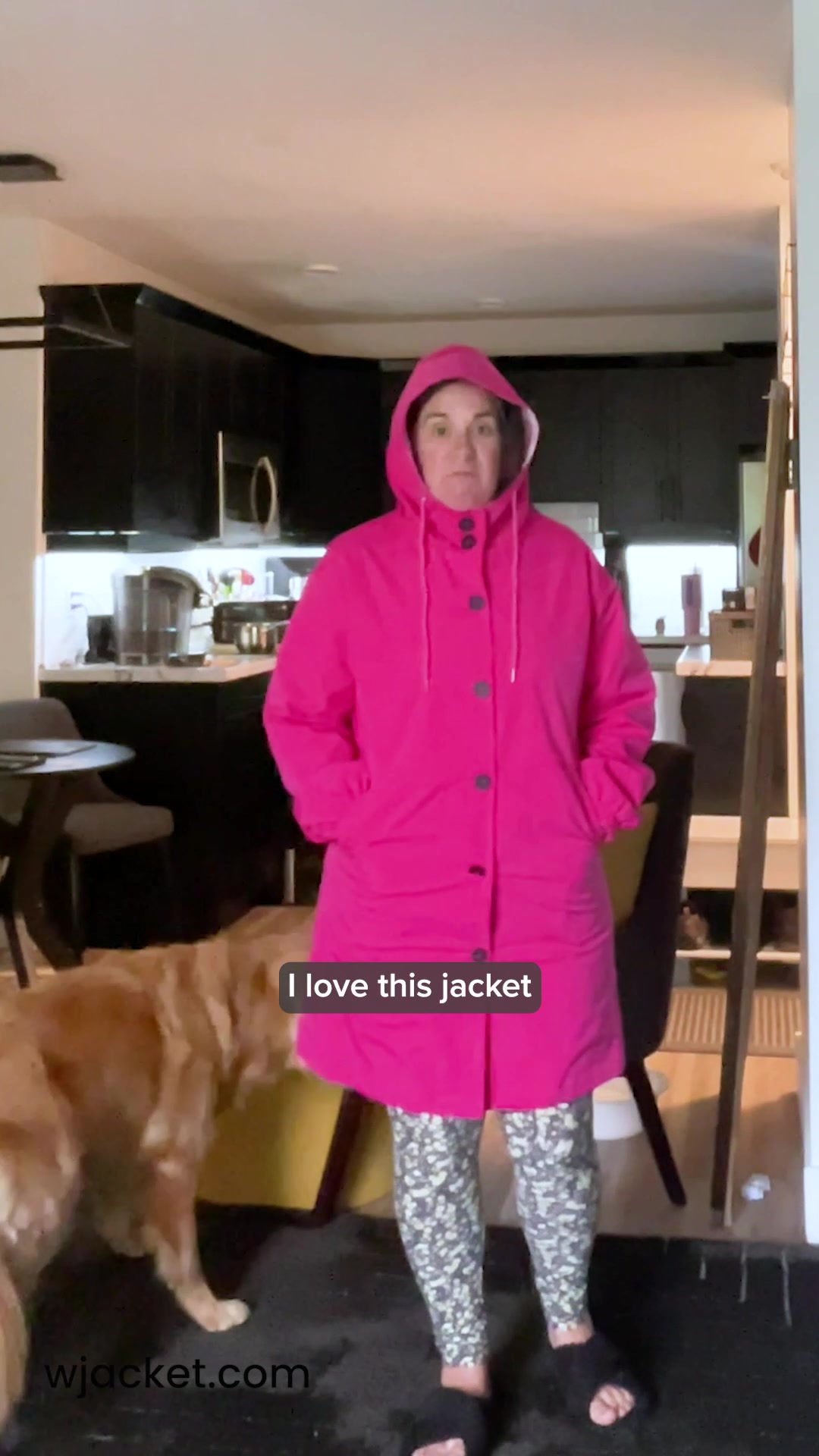 Water-Resistant Oversized Windbreaker