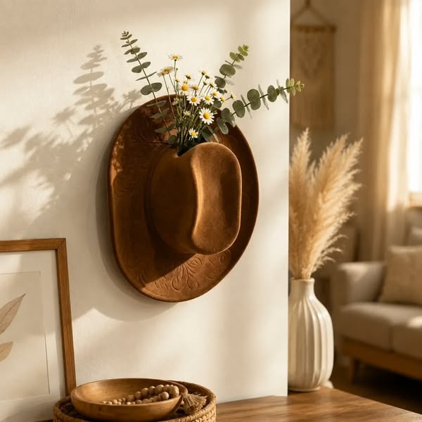 Cowboy Hat Wall Planter