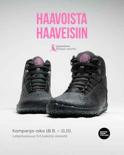 Roosa nauha -edition paljasjalkakengät nyt täällä!