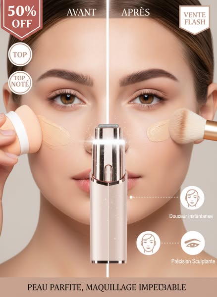 Rasoir facial portable 2 en 1