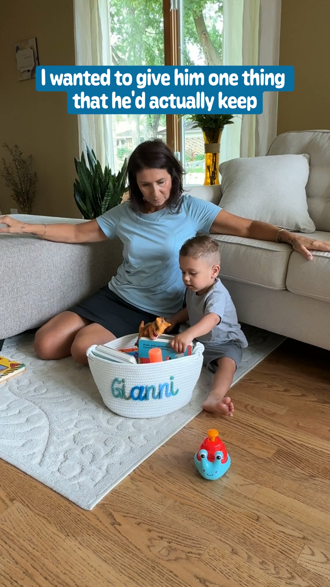 Personalized Knitted Basket!