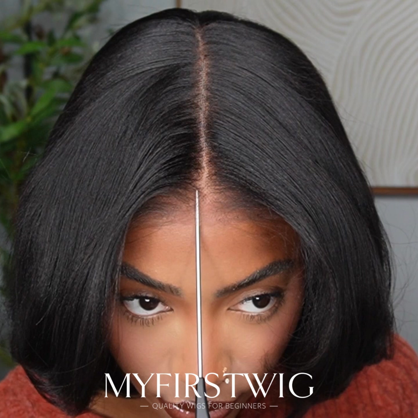 Layers Yaki Bob With Curtain Bangs