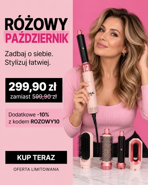 Dodatkowe -10% z kodem ROZOWY10