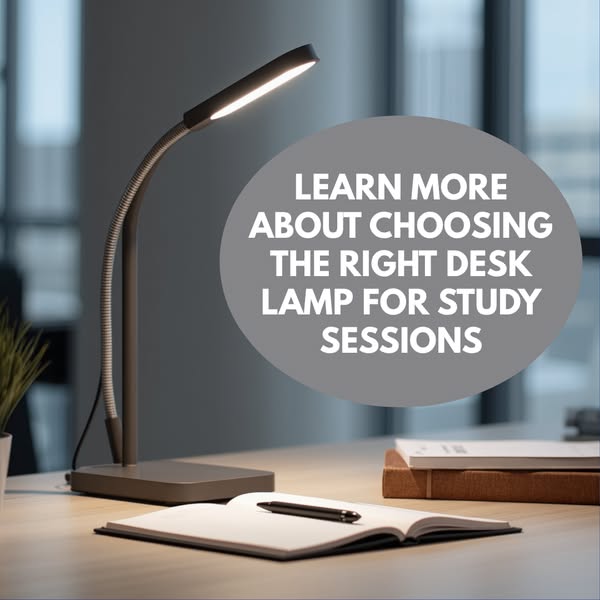 Learn more about choosing the right desk lamp for study sessions