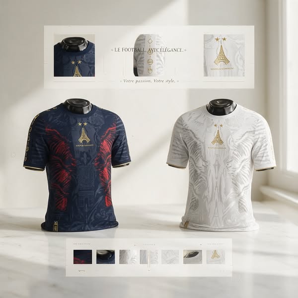 Toute l’histoire de l'équipe de France de football, réunie dans un seul maillot.