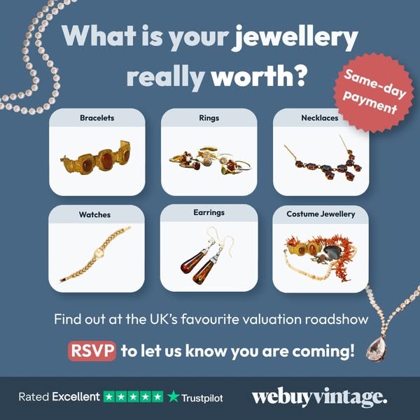 Don’t Miss The Stapleford Jewellery & Vintage Roadshow!