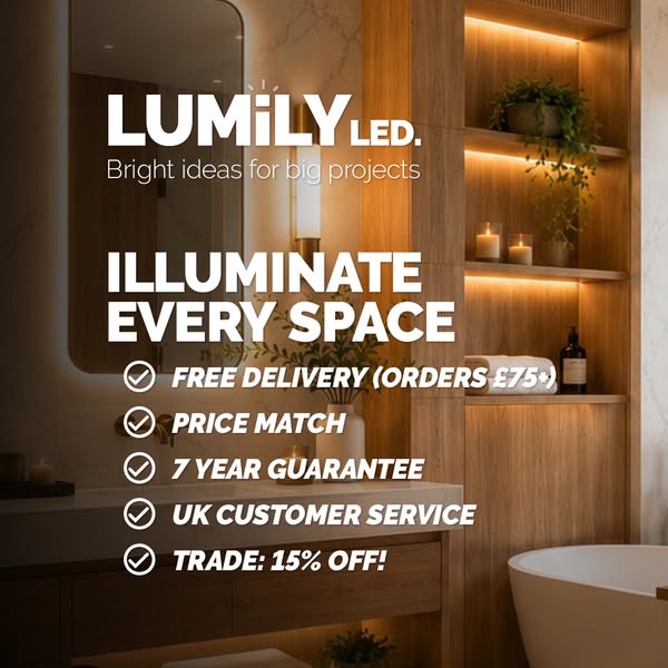 Bathroom lighting from £17.99