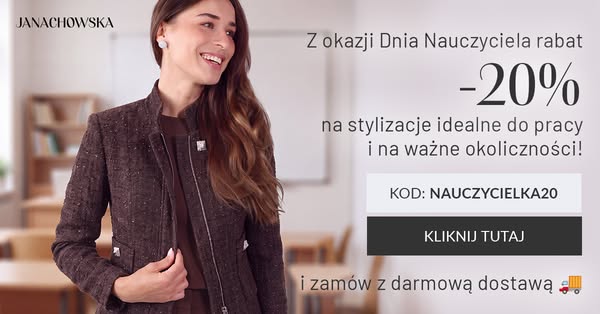 20% z kodem NAUCZYCIELKA20