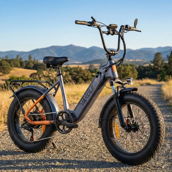 €999: VAKOLE SG20 20" 250W Fat Bike Electric Utility Bike 691Wh Battery