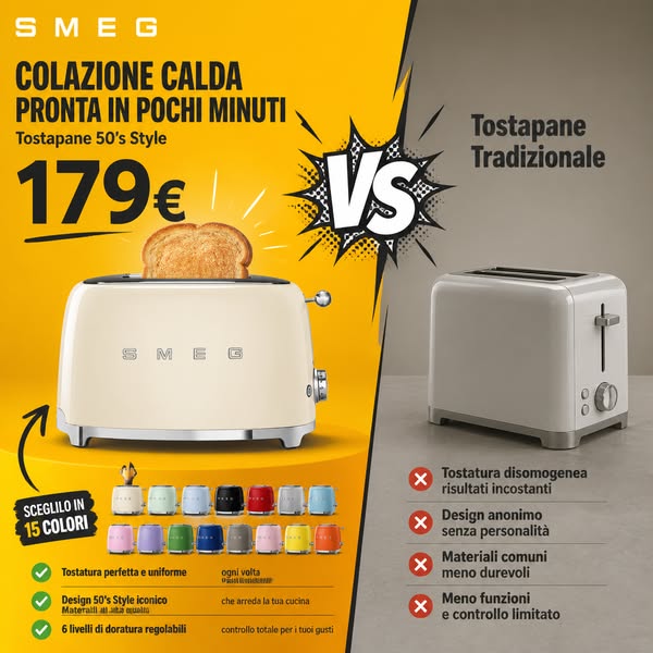 Tostapane Smeg, spedizione gratuita