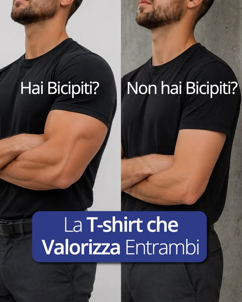 La t-shirt che segue i tuoi muscoli.
