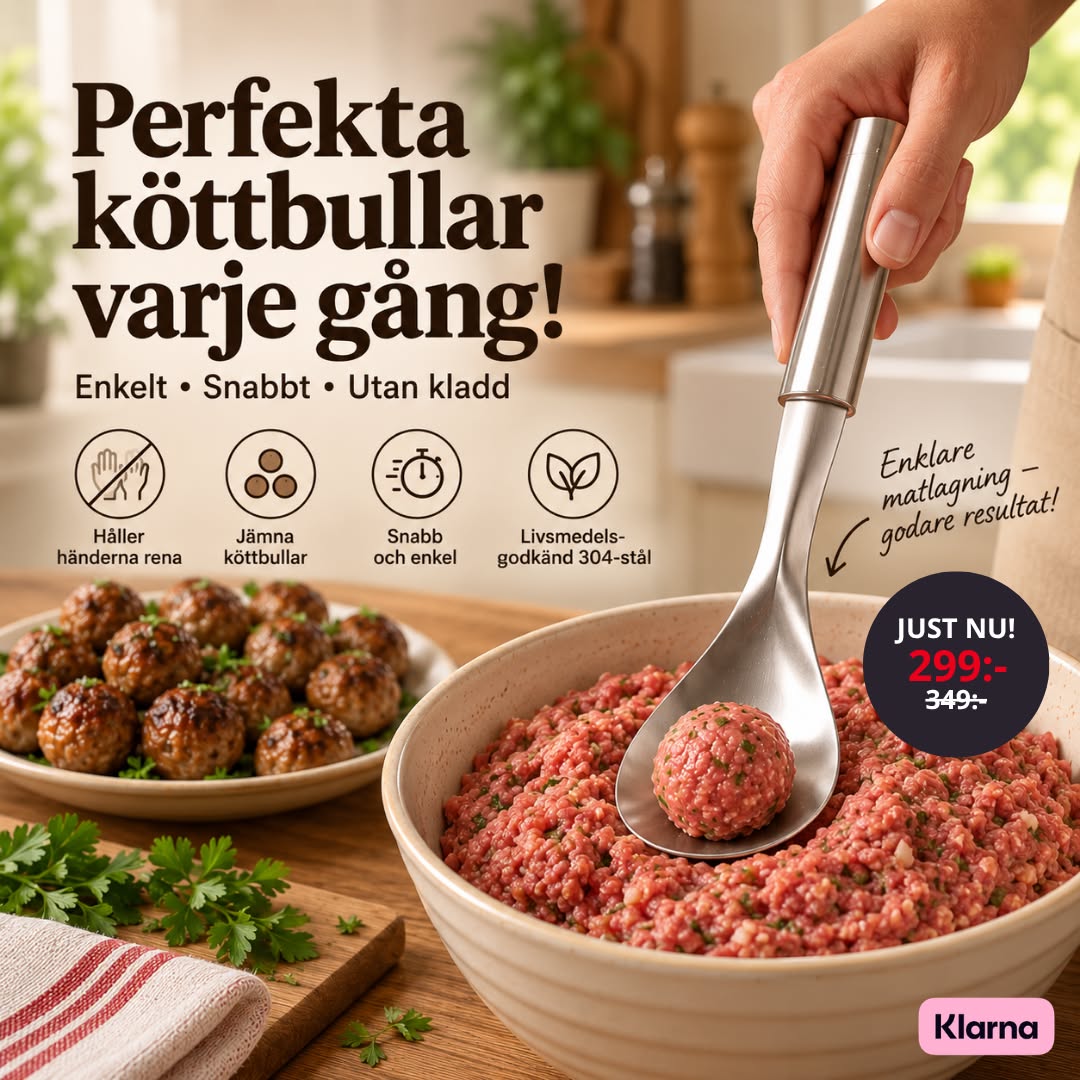 60 köttbullar – utan allt kladd.