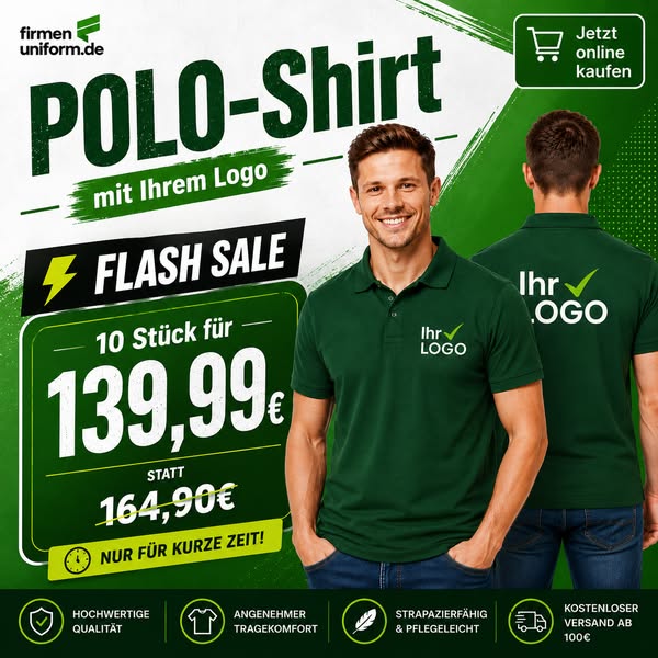 Logo-Druck gratis. Nur heute.