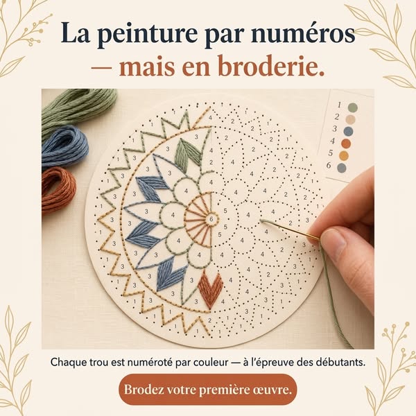 Si vous savez suivre des numéros, vous savez broder