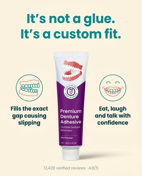 Read this if you wear dentures and use denture adhesive.
