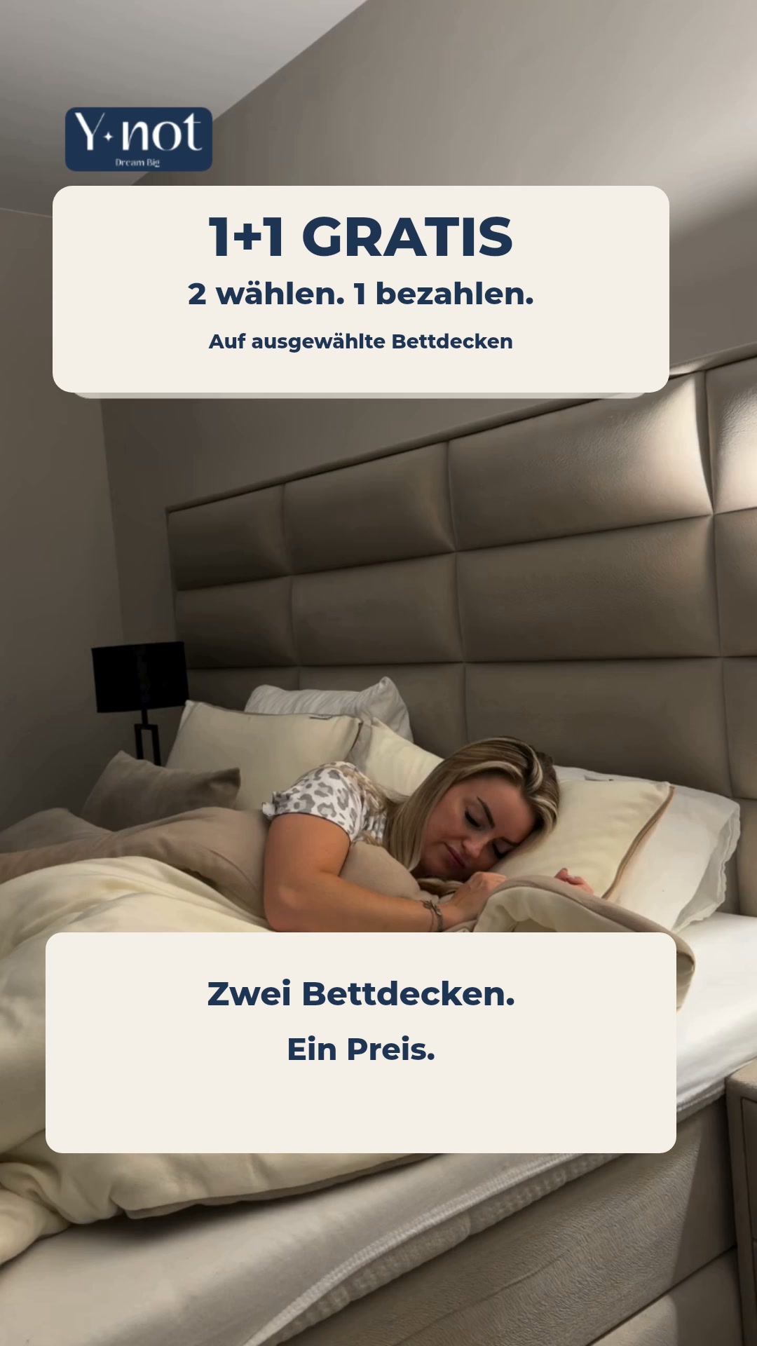 2 Bettdecken, nur 1 bezahlen