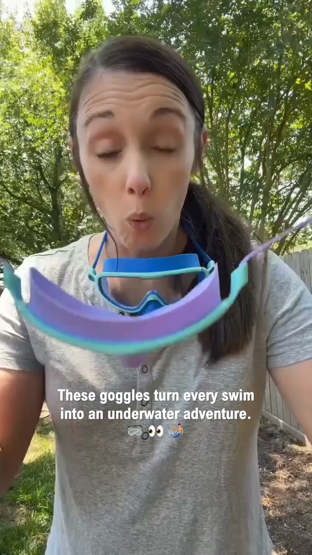 The Swim Goggles Kids Put On Themselves