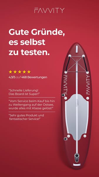Favvity SUP Board – Performance, die dich auf dem Wasser trägt