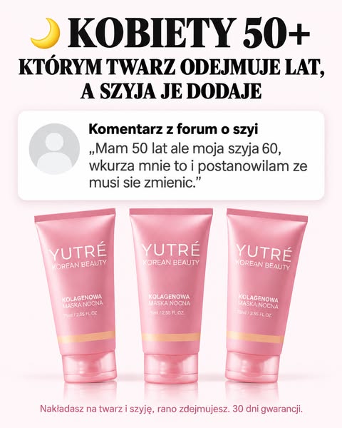 Maska nocna na twarz i szyję