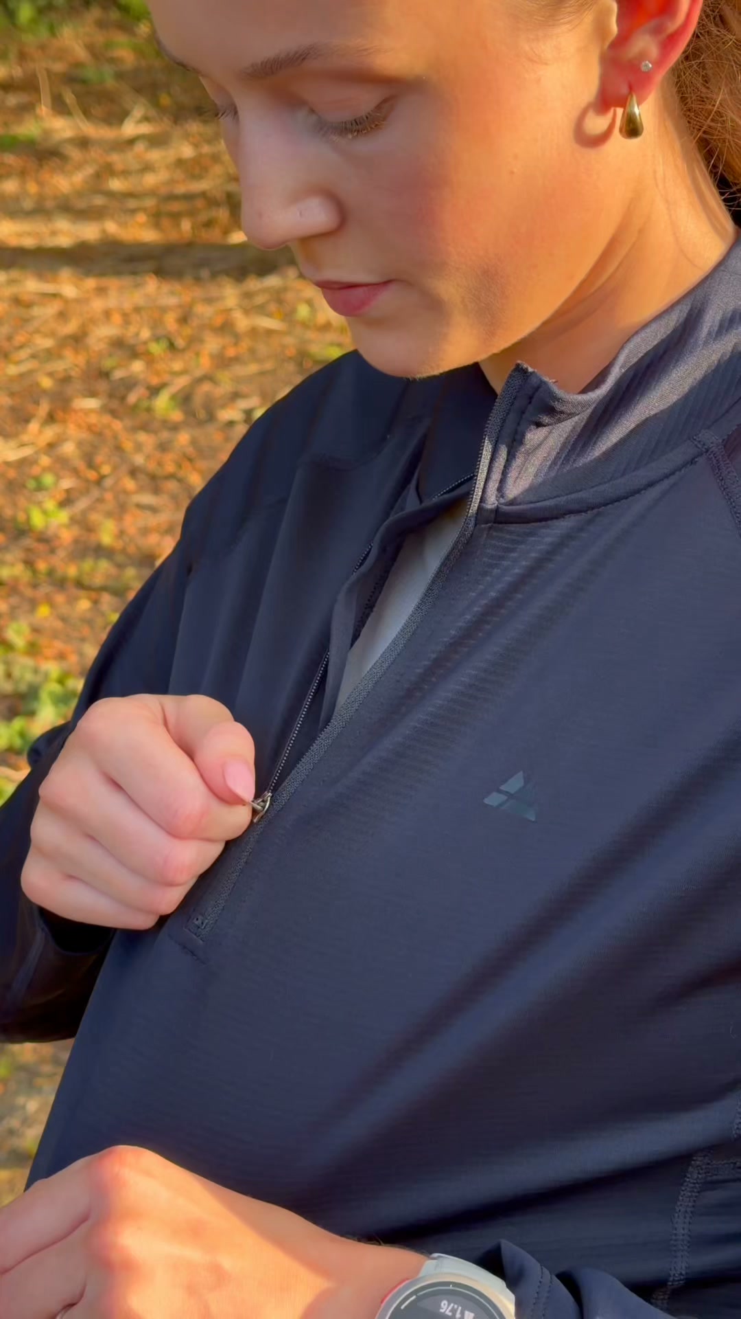 Momentum Half-Zip Laufshirt