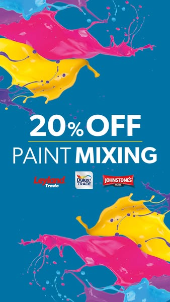20% Off In-Store Paint Mixing