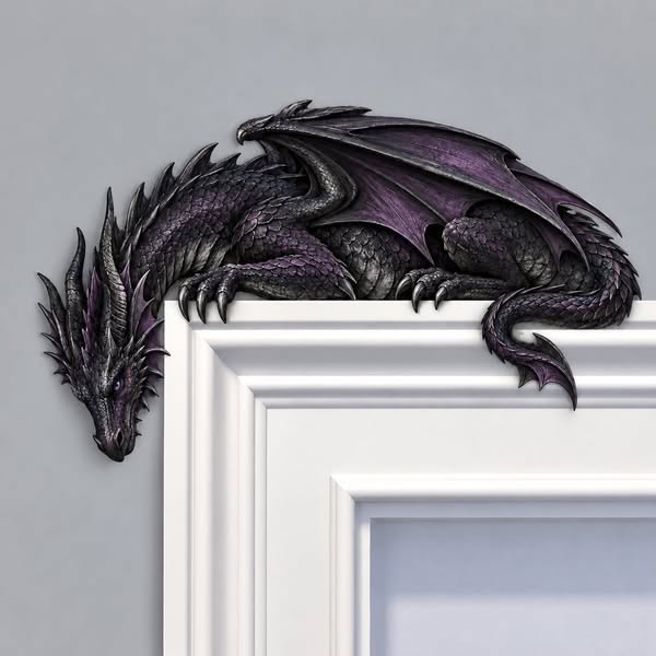 Last Day 49% OFF – Sleeping Dragon Door Topper | Medieval Fantasy Drag