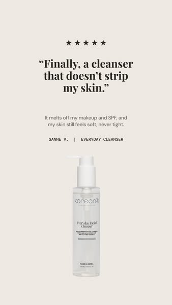"Eindelijk zo'n cleanser"