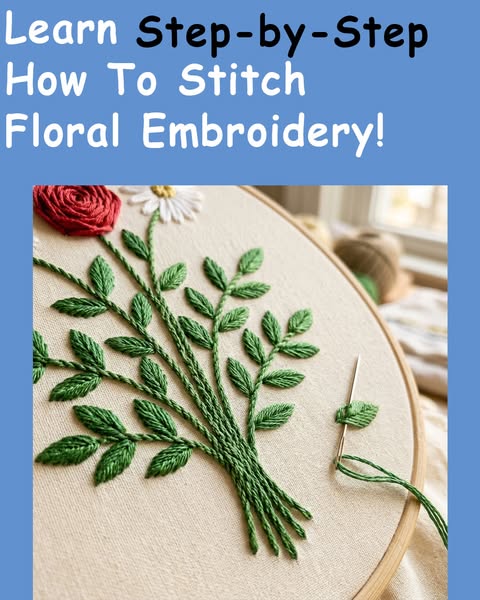 NEW: Floral Embroidery Class