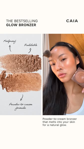 Glow Bronzer powder to cream perfection