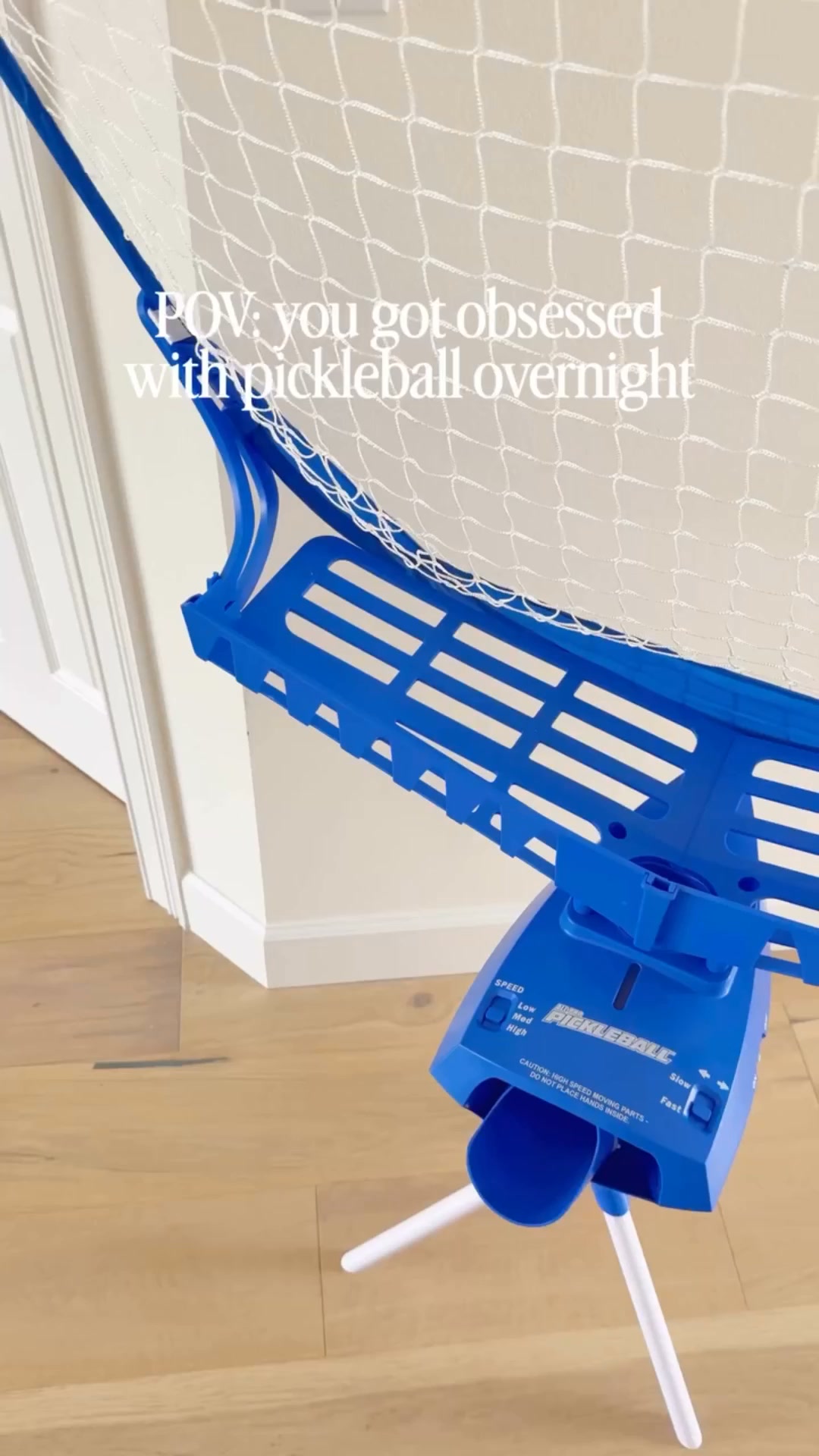 No partner? No problem. Solo pickleball trainer launches, recovers, repeats.