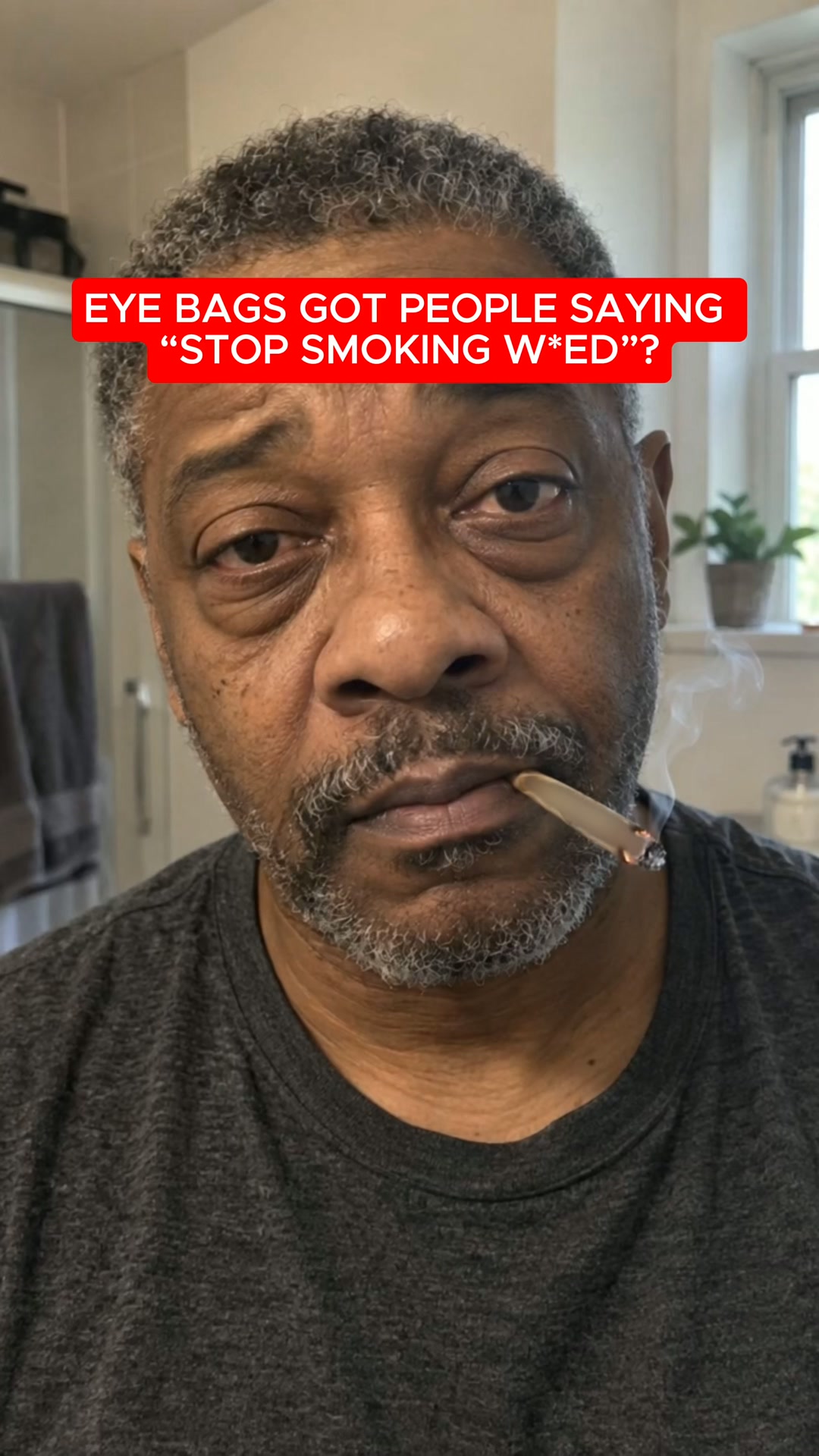 Black men's eye bags. Real solution.