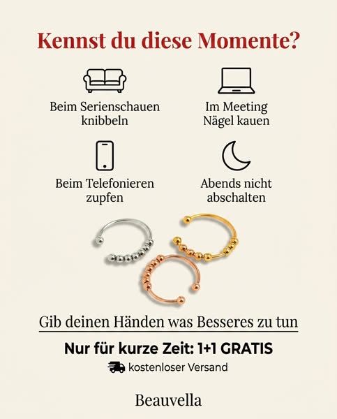 Nur für kurze Zeit: Kaufe 1 Ring – erhalte 1 GRATIS + kostenloser Versand!