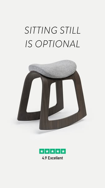 Desk chair for people who can’t sit still
