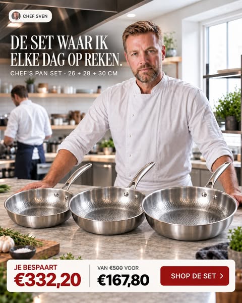 De set waar ik elke dag op reken.