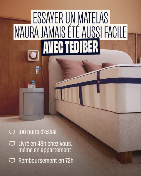 100 nuits d'essai, sans pression.