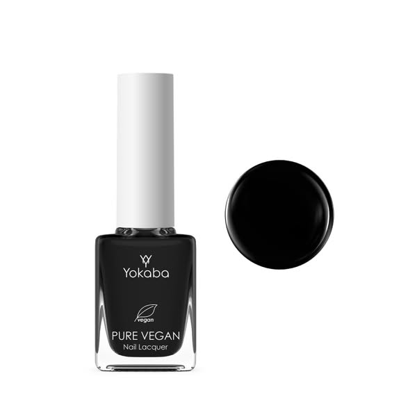 Lakier Wegański Klasyczny Simple Black 10 ml Trwałość do 10 Dni