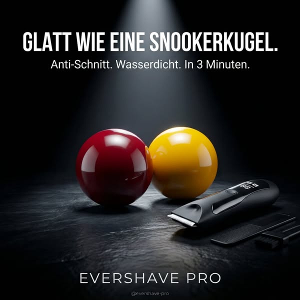 Schluss mit Rasurpickeln. Für immer!