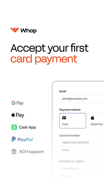 Whop. Create or run businesses with AI