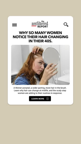 Why so many women notice their hair changing in their 40s