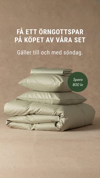 Få ett örngottspar vid köp av Komplett Dubbelset