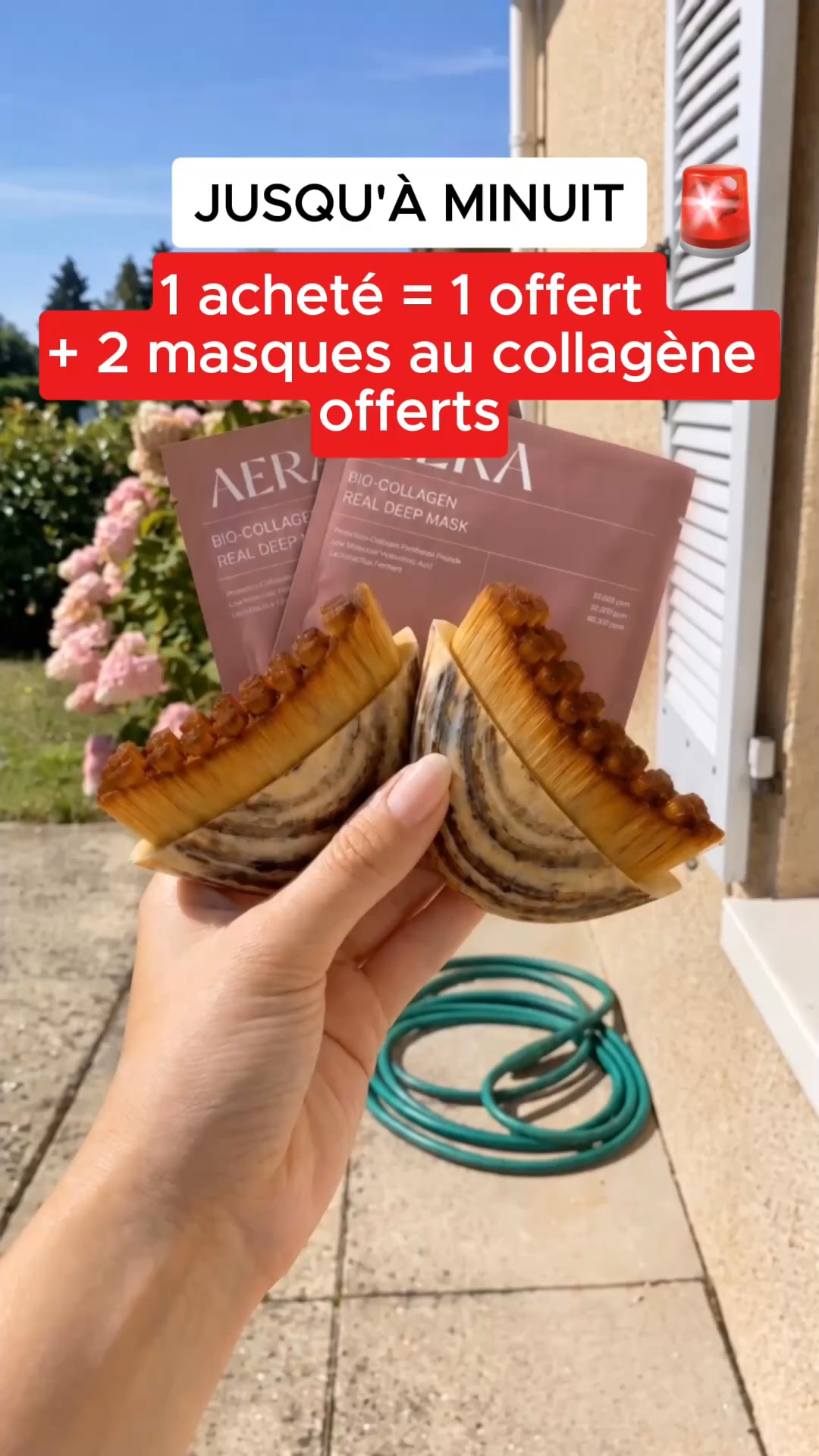 2 minutes par jour = peau plus ferme & moins de gonflements.